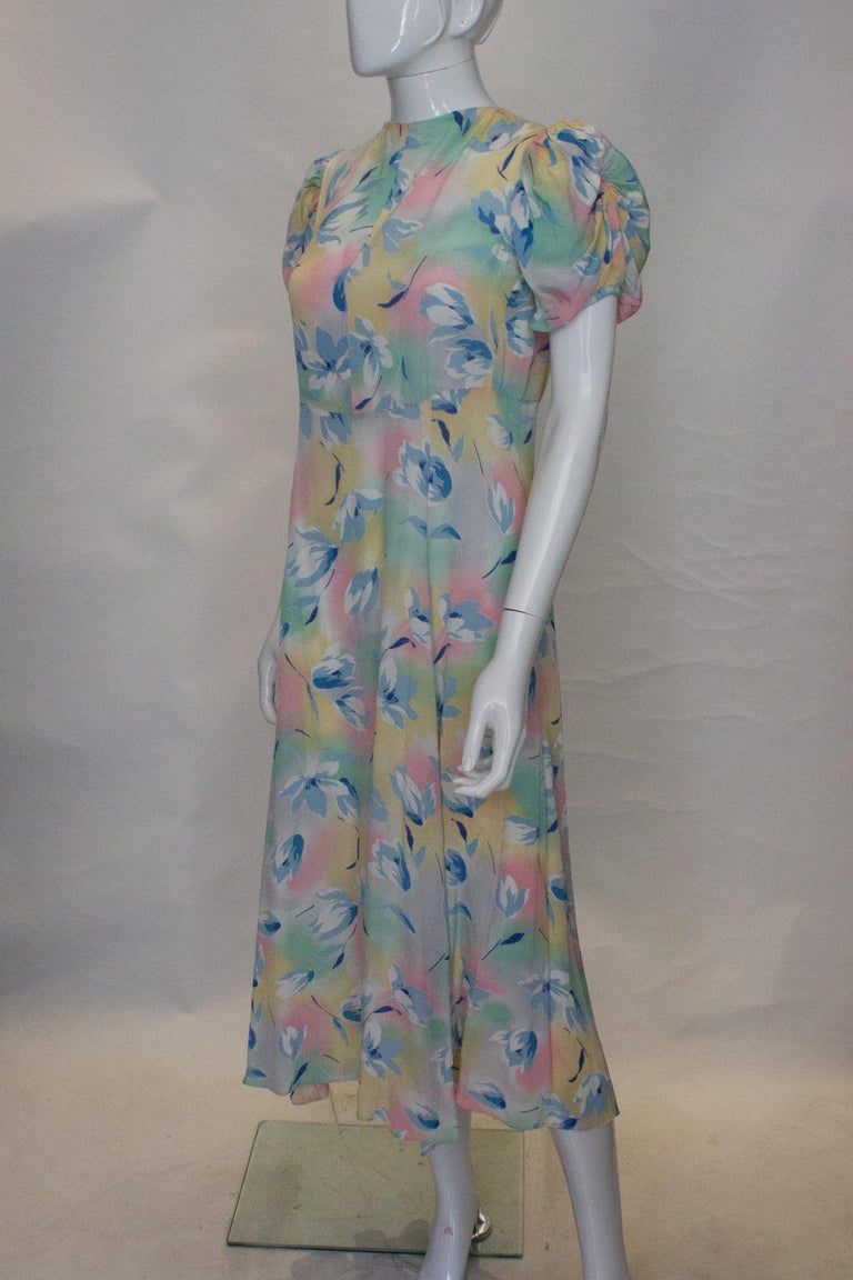 Vintage 1940s Summer Dress at 1stdibs