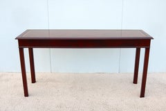 Vintage 1940s Traditional John Scalia for Schmieg & Kotzian Mahogany Desk Table