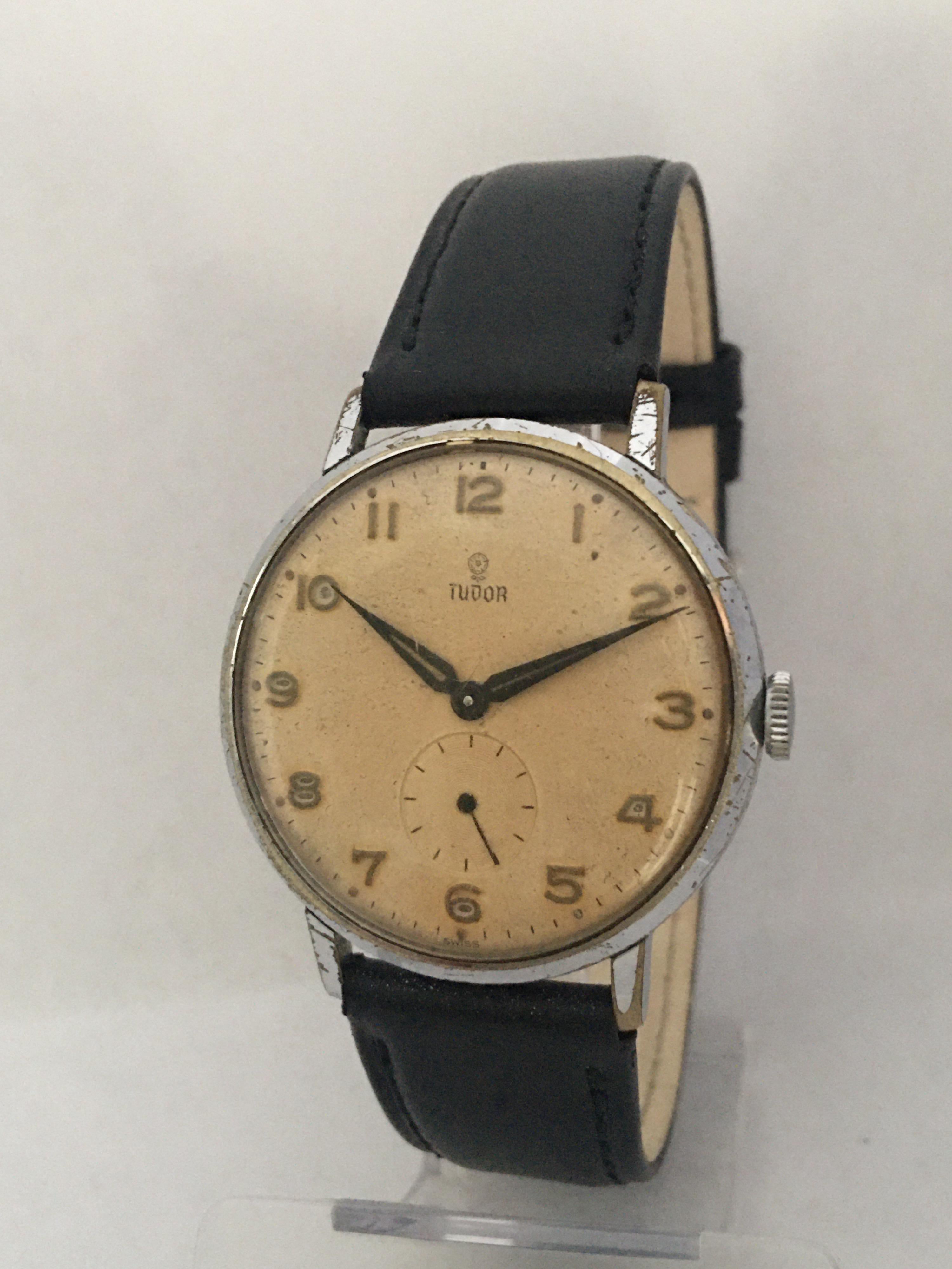 Vintage 1940s Tudor Mechanical Watch For Sale 4