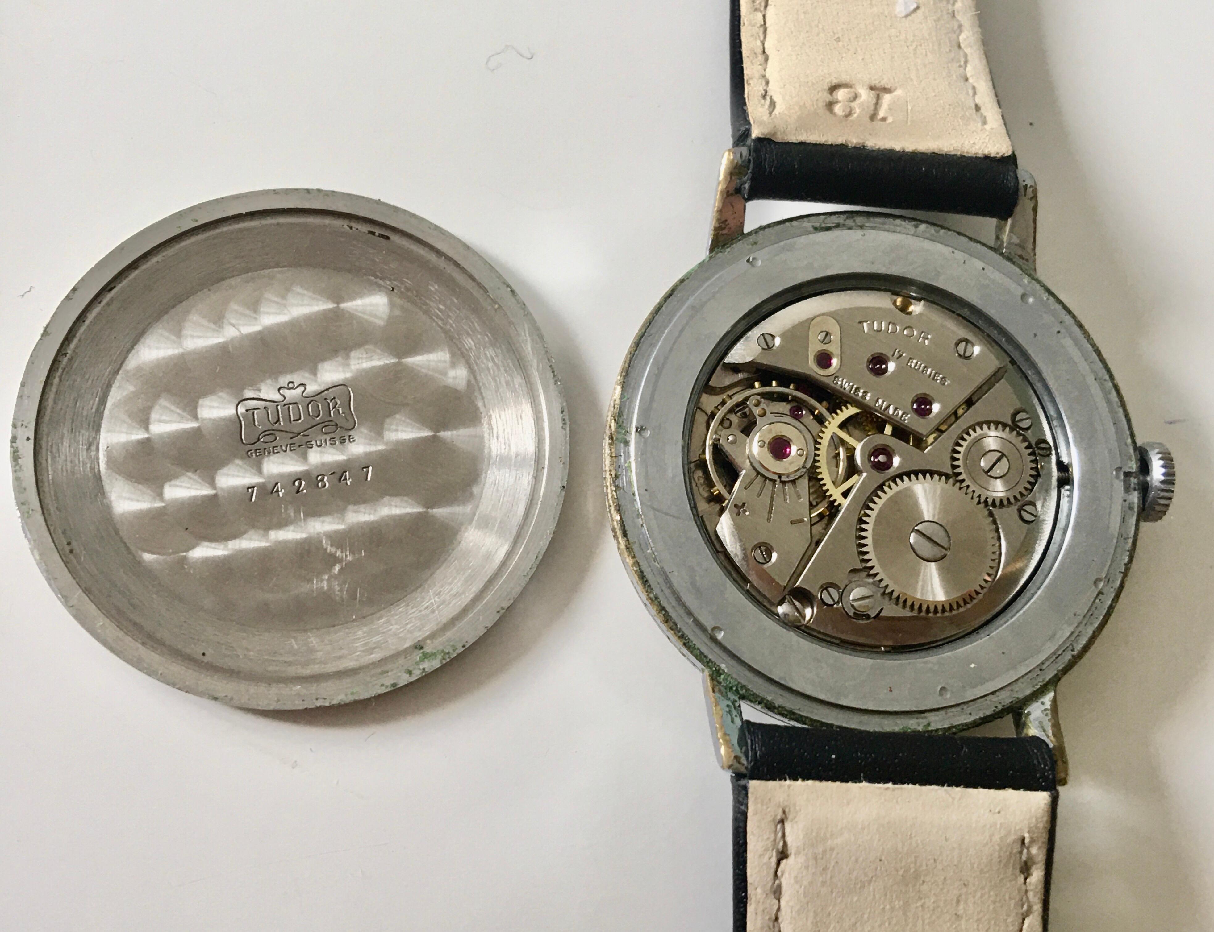 Vintage 1940s Tudor Mechanical Watch For Sale 5