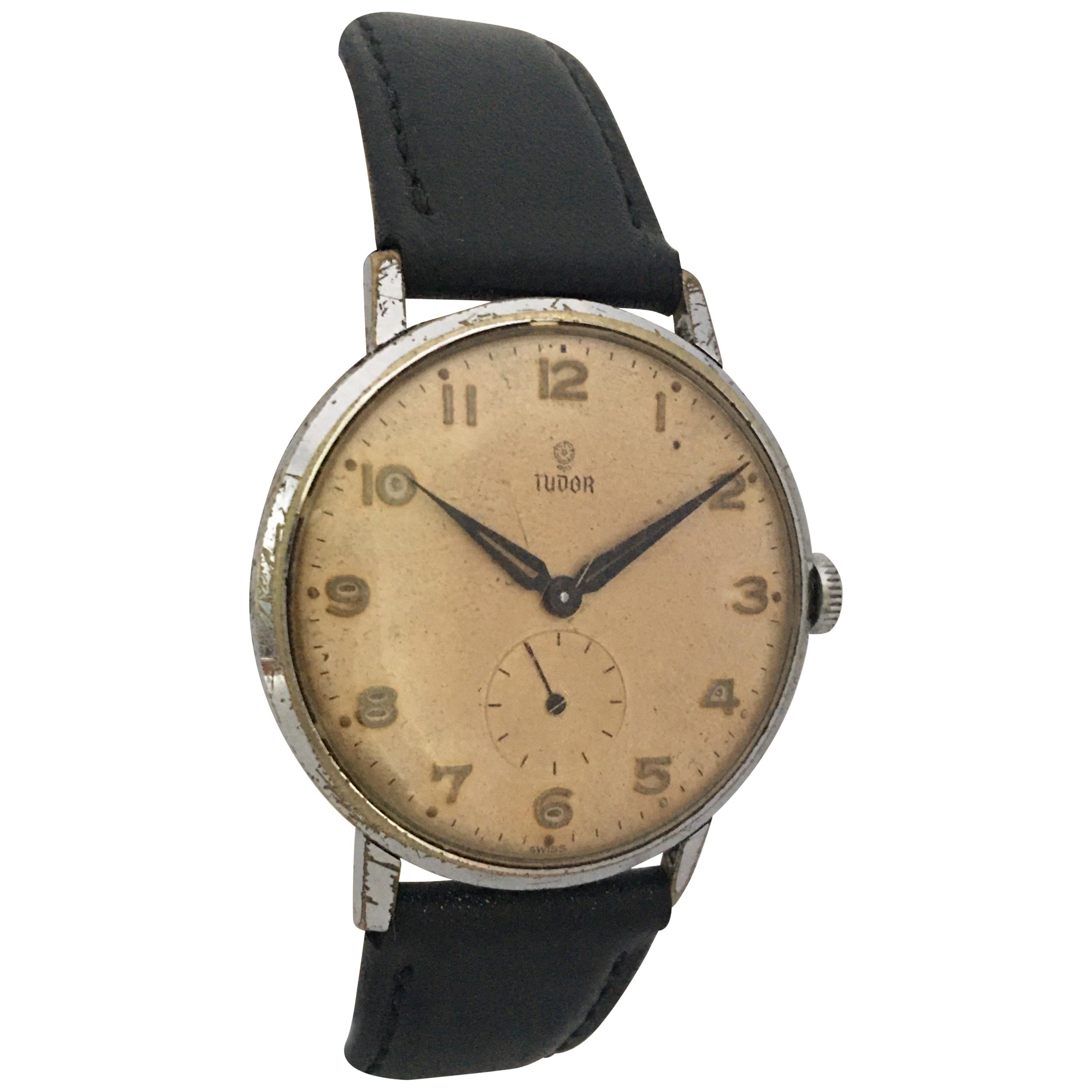 Vintage 1940s Tudor Mechanical Watch For Sale
