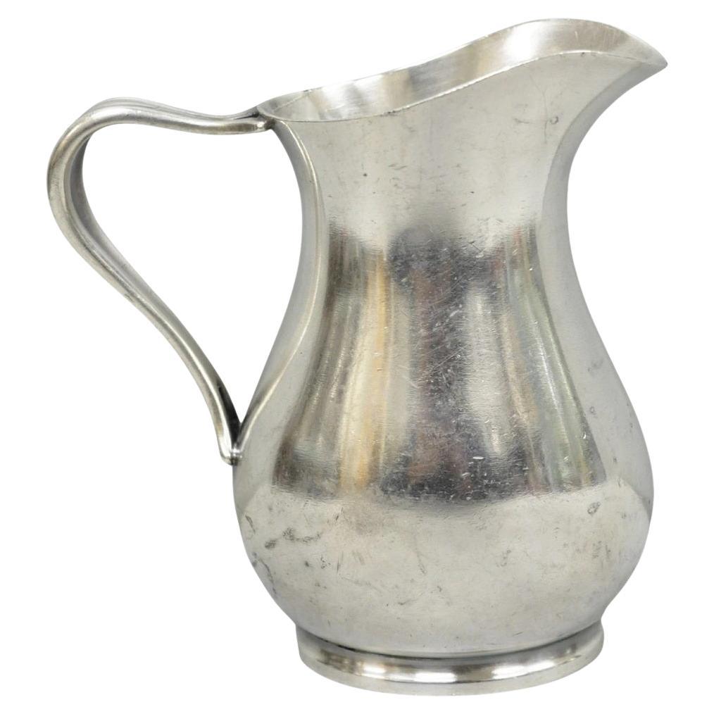 Vintage 1940s US Navy Reed & Barton Silver Plated Soldered Small Creamer Pitcher