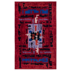 Vintage 1945 Art Deco Rug by George Leclère Doris Leslie Blau