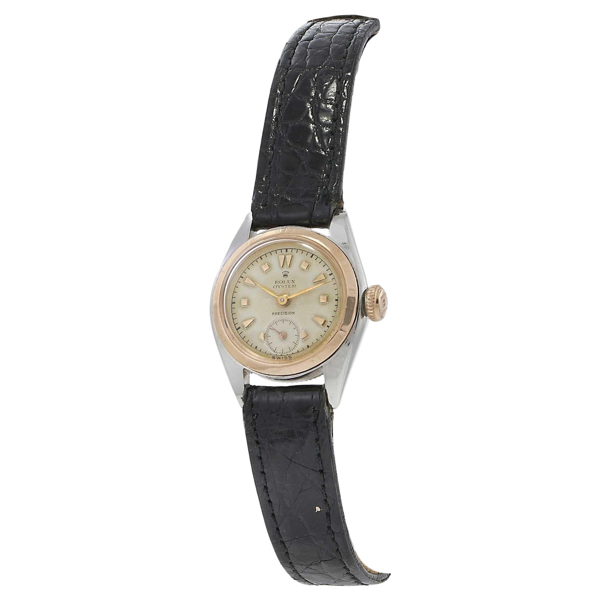 Vintage 1945 Rolex Precision Ref. 4360- Esfera blanca en venta