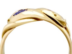 Vintage 1945 Yellow Gold Snake Ring