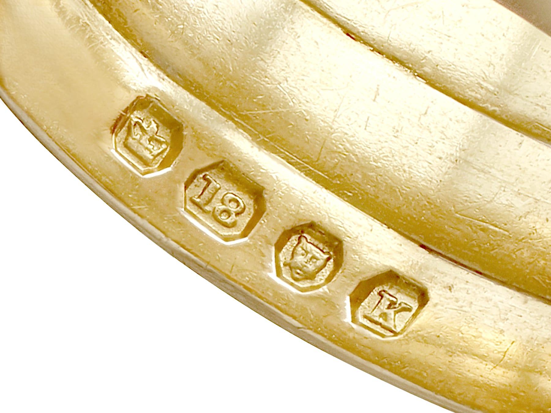 Bague serpent vintage en or jaune, 1945 en vente 1