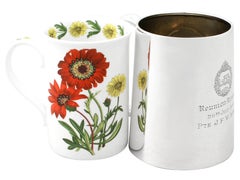 Hamilton & Co. Tazza indiana coloniale in argento e vetro