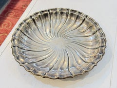 Vintage 1947 Gorham Sterling Silver Spiral Fluted 12 Inch Serving Bowl