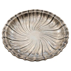 Vintage 1947 Gorham Sterling Silver Spiral Fluted 12 Inch Serving Bowl