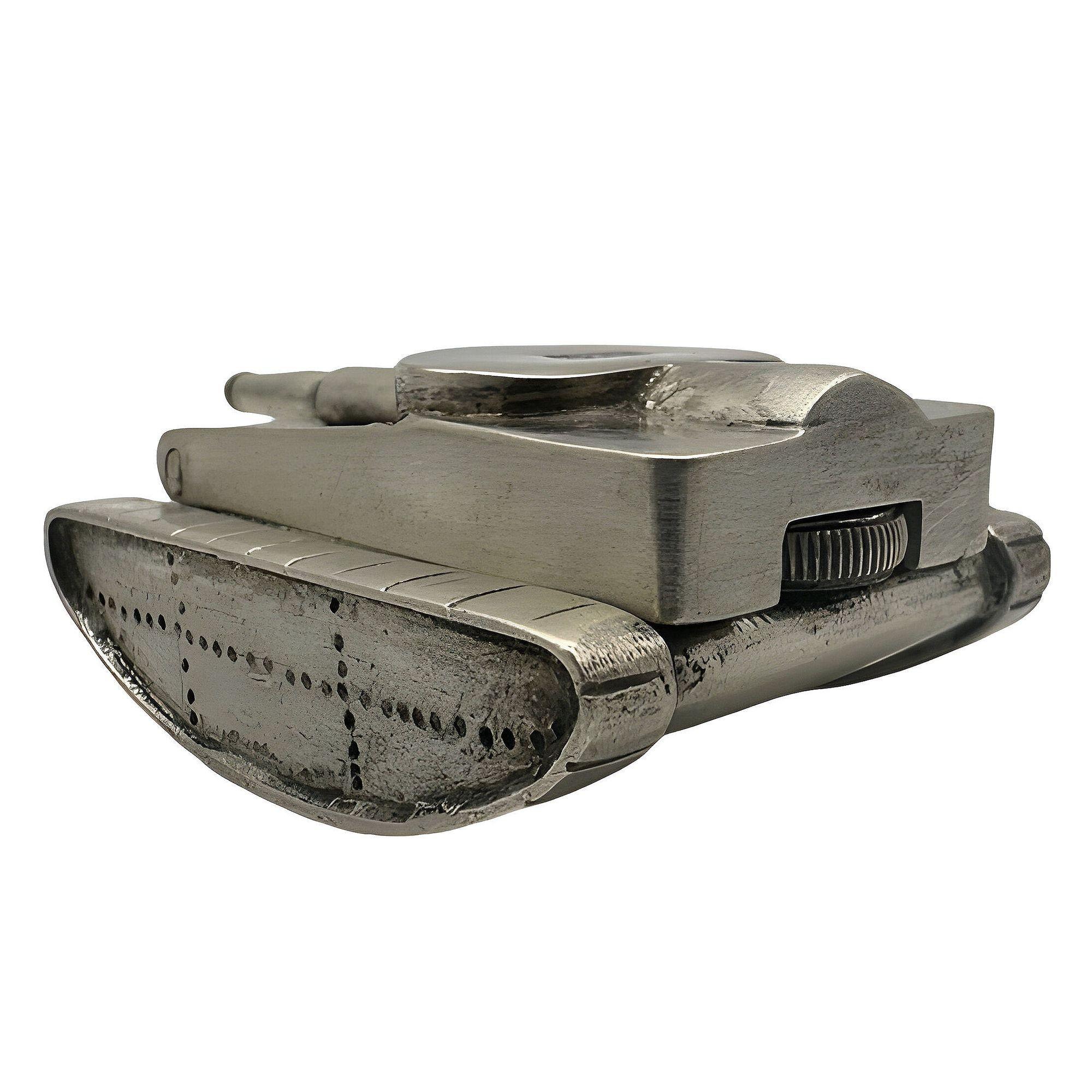 Vintage 1948 Boutique Made M4 Sherman Tank Sterling Silver Pocket Lighter For Sale 1