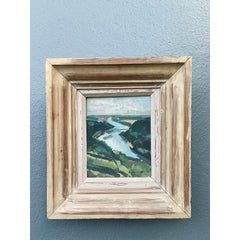 Vintage 1949 Original Landscape Oil on Board