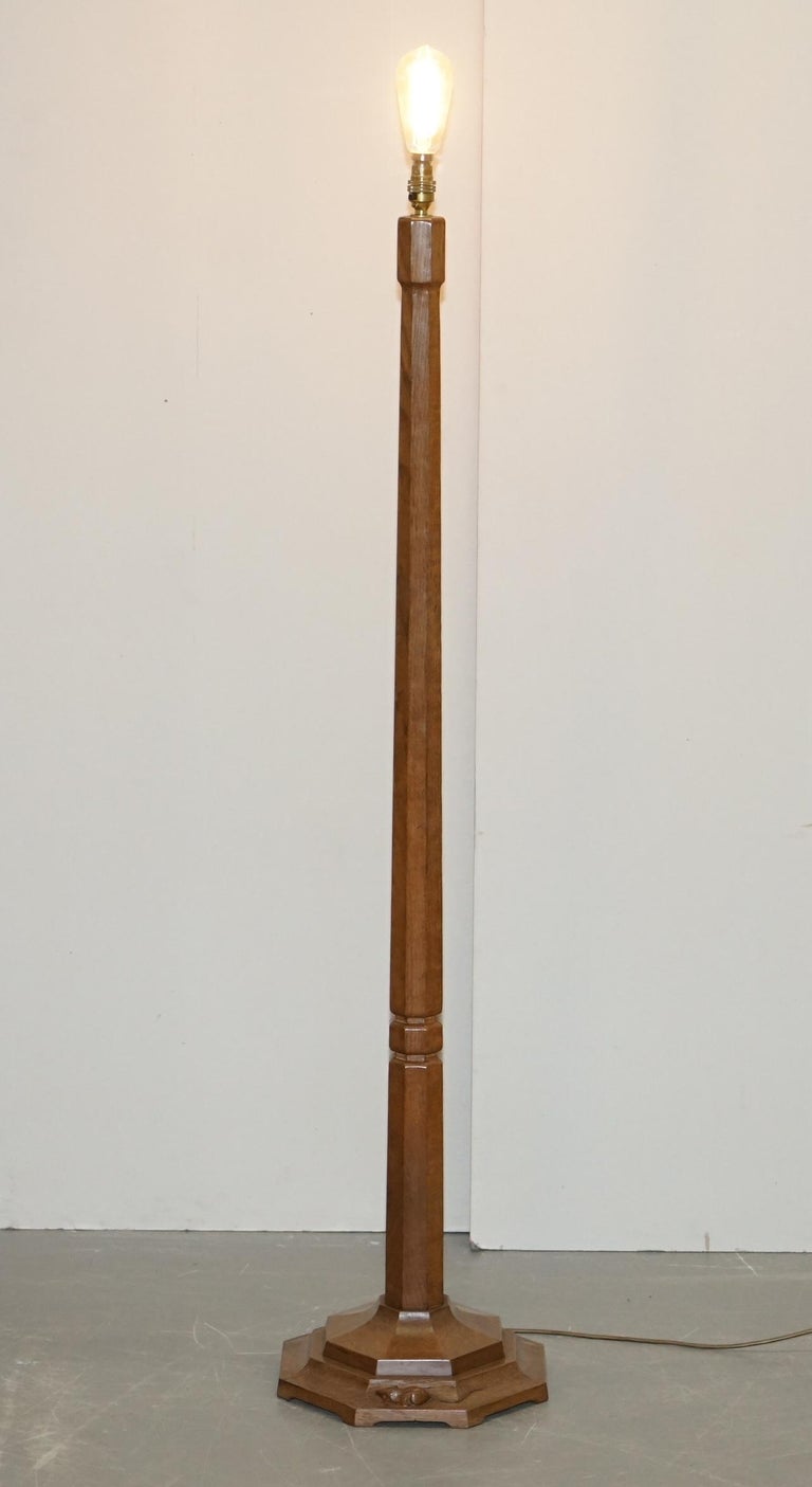 Vintage 19501960 Robert Mouseman Thompson Floor Standing English Oak