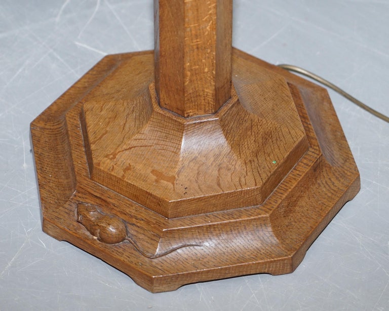 Vintage 19501960 Robert Mouseman Thompson Floor Standing English Oak