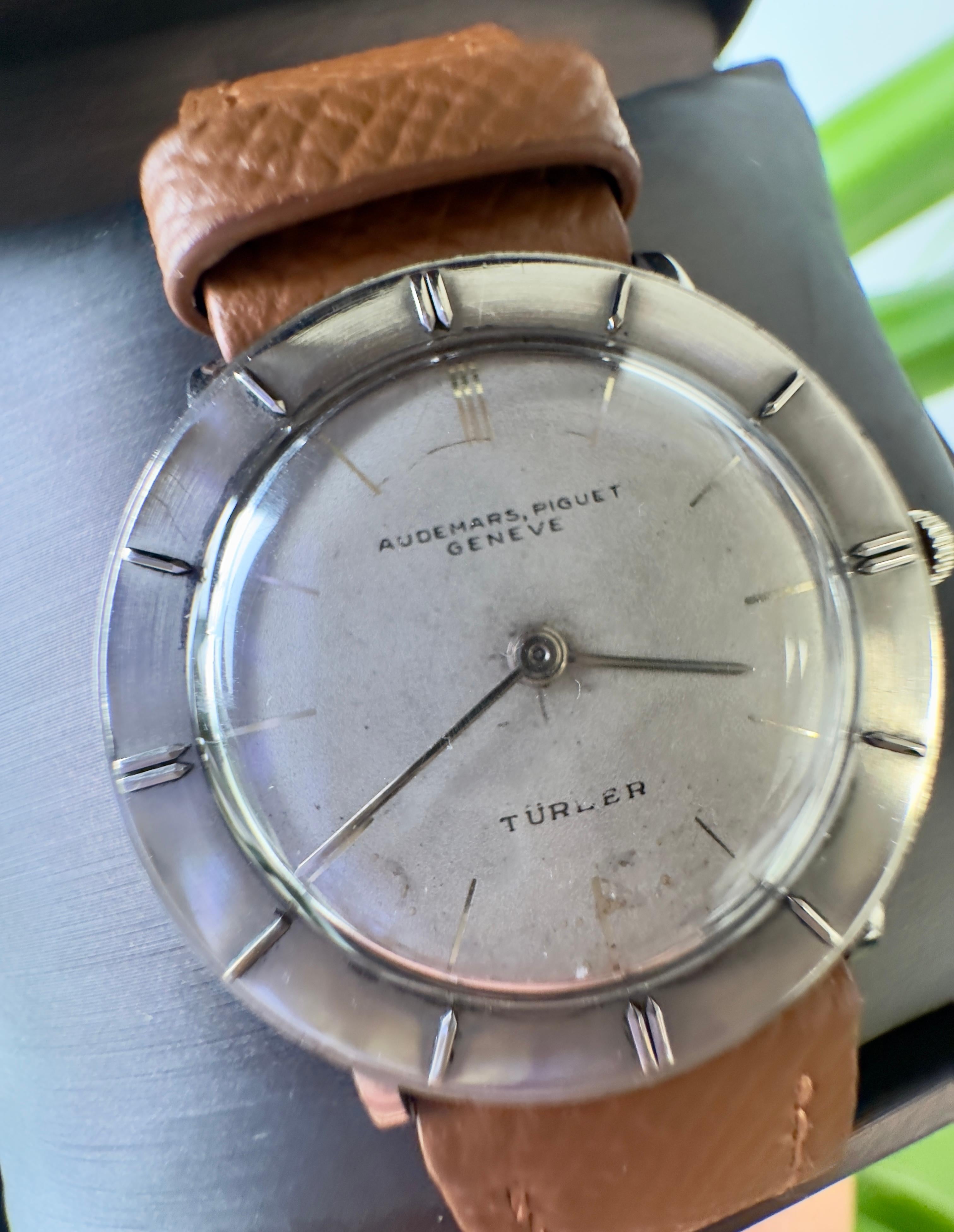 Vintage 1950 Audemars Piguet Ref. 5143 Disco Volante Dress Watch For Sale 5