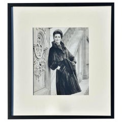 Schwarz-Weiß-Modefotografie von 1950