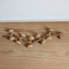 Vintage 1950 London Design Centre Wooden Pull Along toy Caterpillar