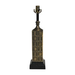 Vintage 1950 Modern Westwood Industries Chess Brass Lamp