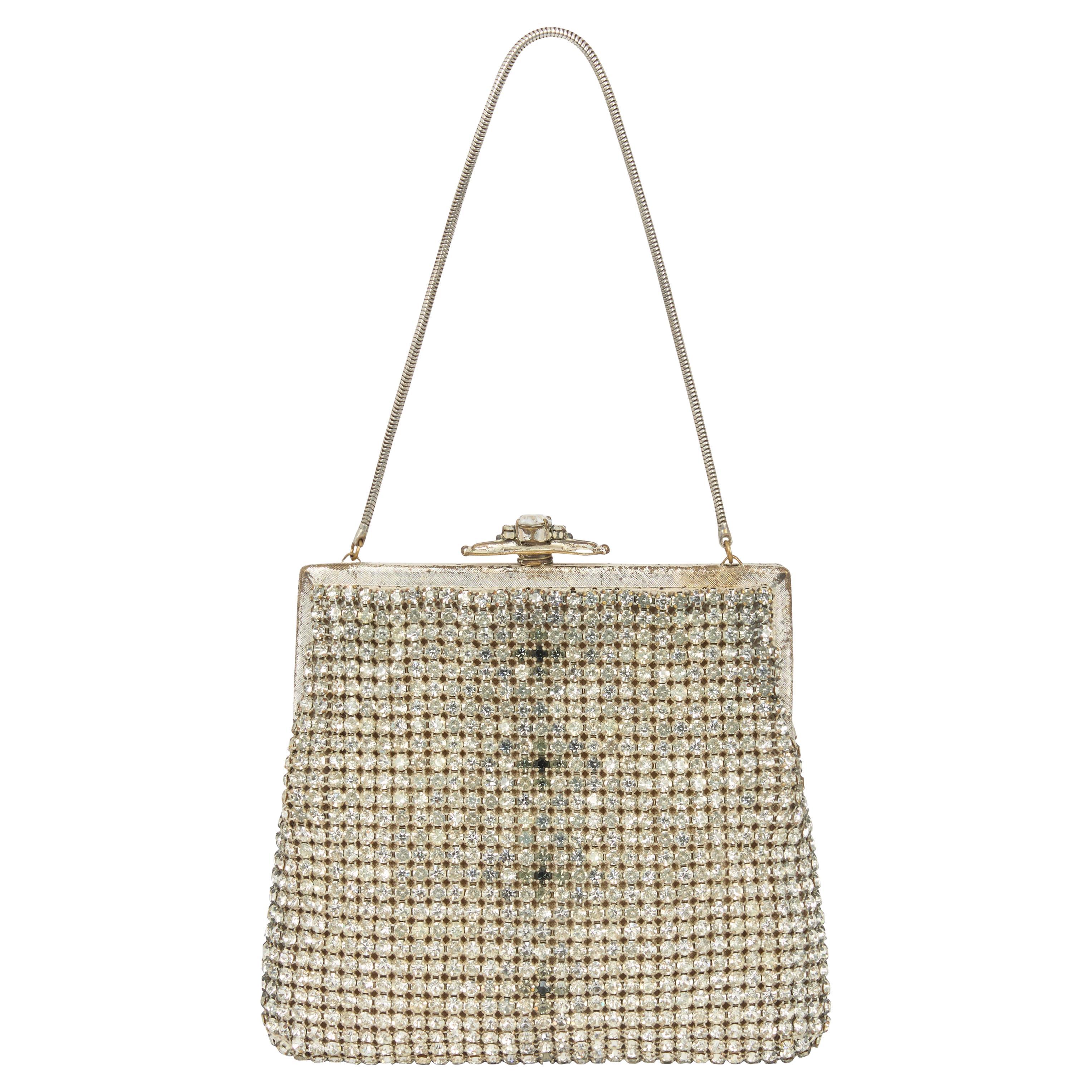 Borsellino vintage con strass del 1950