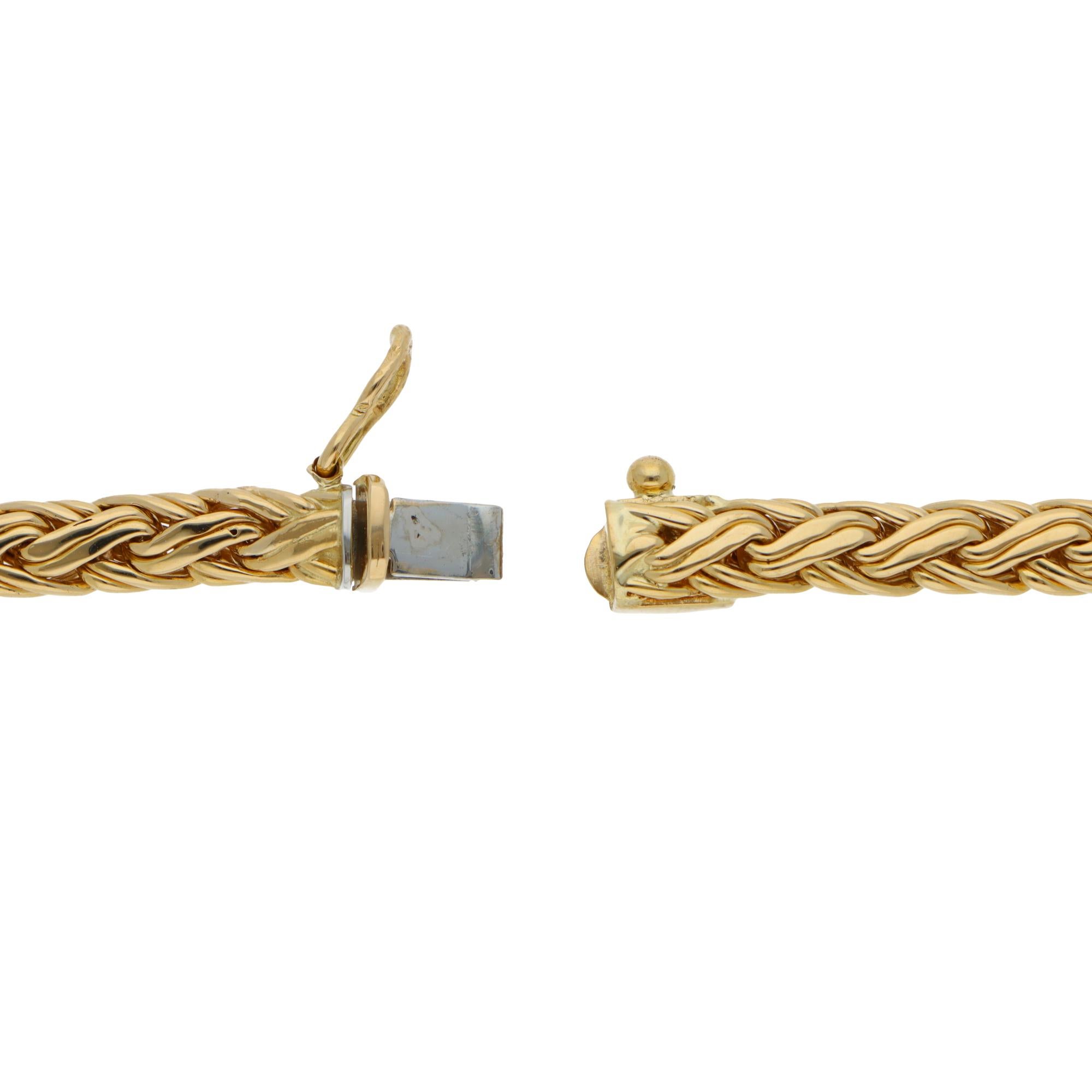 Vintage 1950 Tiffany & Co. Collana bizantina intrecciata In condizioni ottime in vendita a London, GB