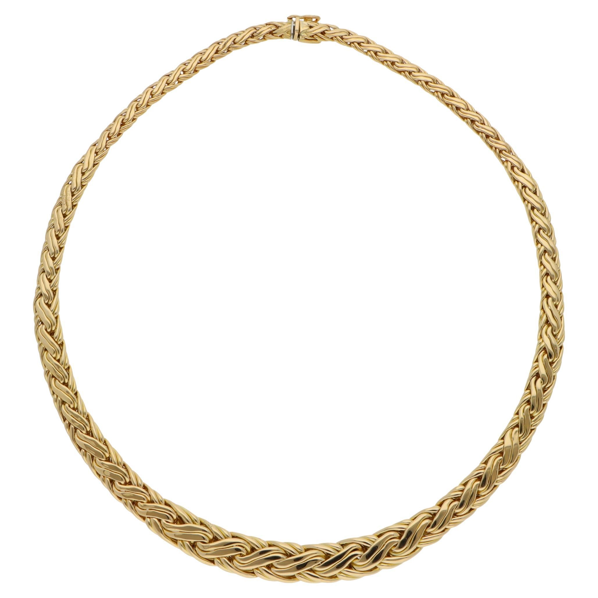 Vintage 1950 Tiffany & Co. Collana bizantina intrecciata
