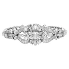 Vintage 1950s 13.50 Carat Diamond Bracelet