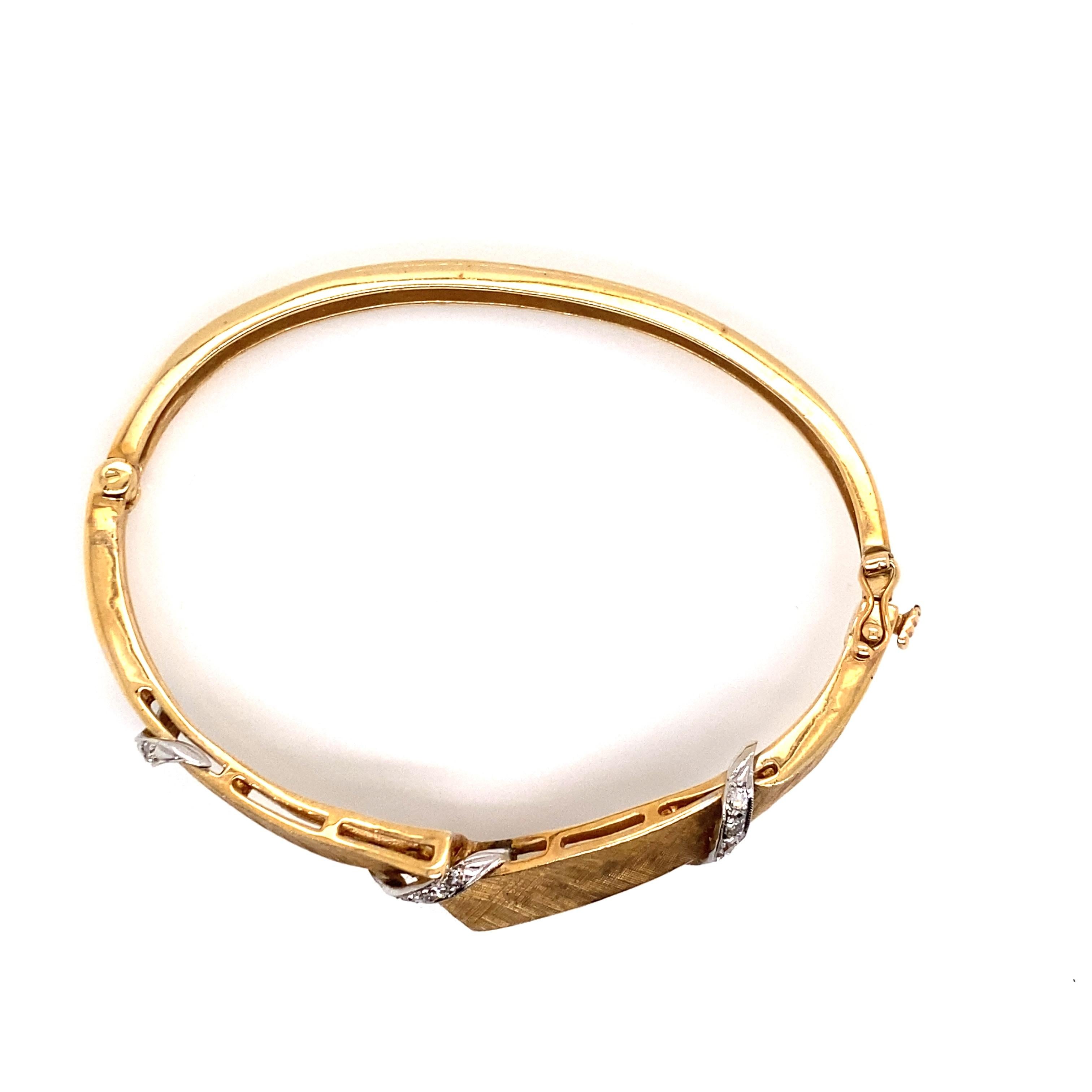 vintage 14k gold bangle bracelets