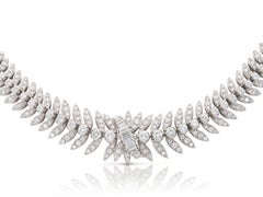 Vintage 1950s 15.00 Carat Diamond Necklace
