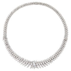 Vintage 1950s 15.00 Carat Diamond Necklace