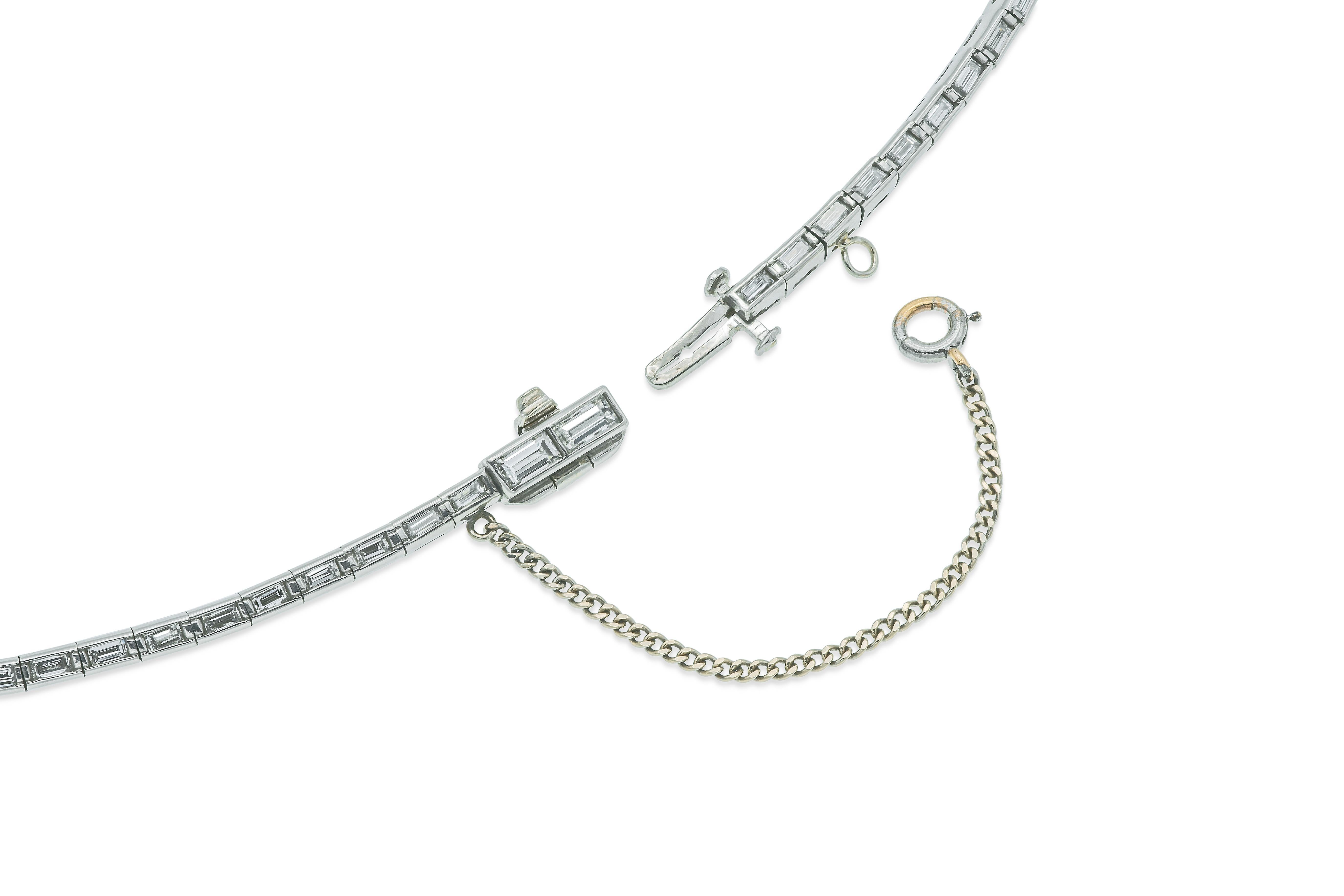 Vintage By 1950: collana a goccia con diamante multi taglio da 21,50 carati In condizioni buone in vendita a New York, NY