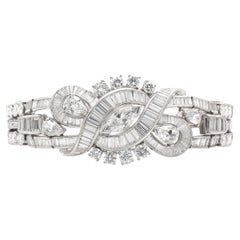 Vintage 1950s 25.00 Carat Diamond Bracelet