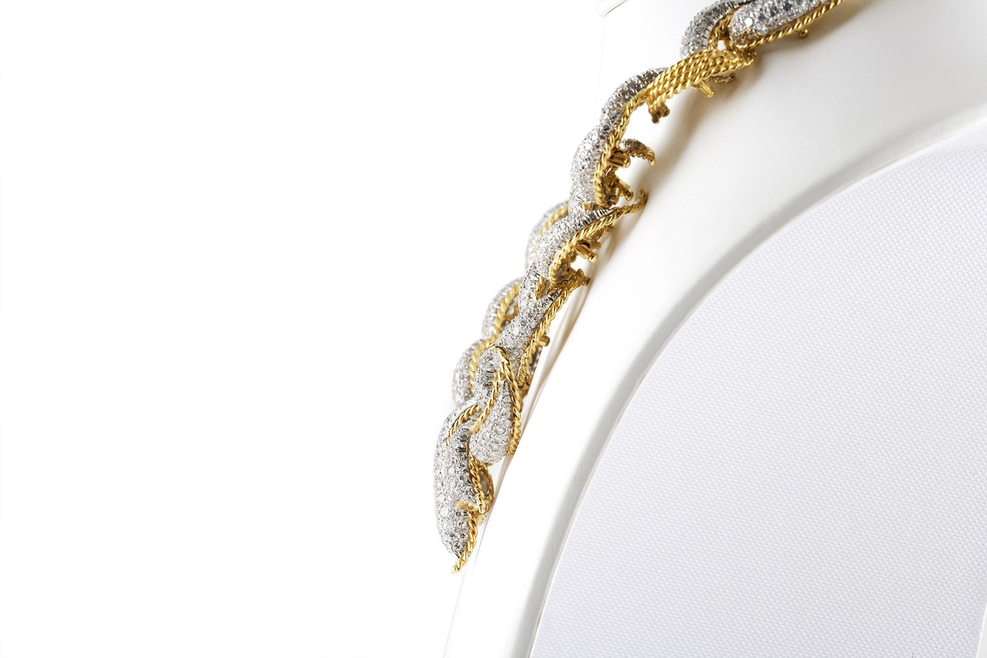 Vintage 1950er Jahre 32,00 Karat Diamant-Halskette im Zustand „Gut“ im Angebot in New York, NY