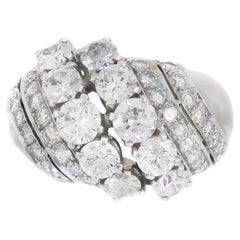 Bague en diamant vintage des années 1950 de 4,50 carats