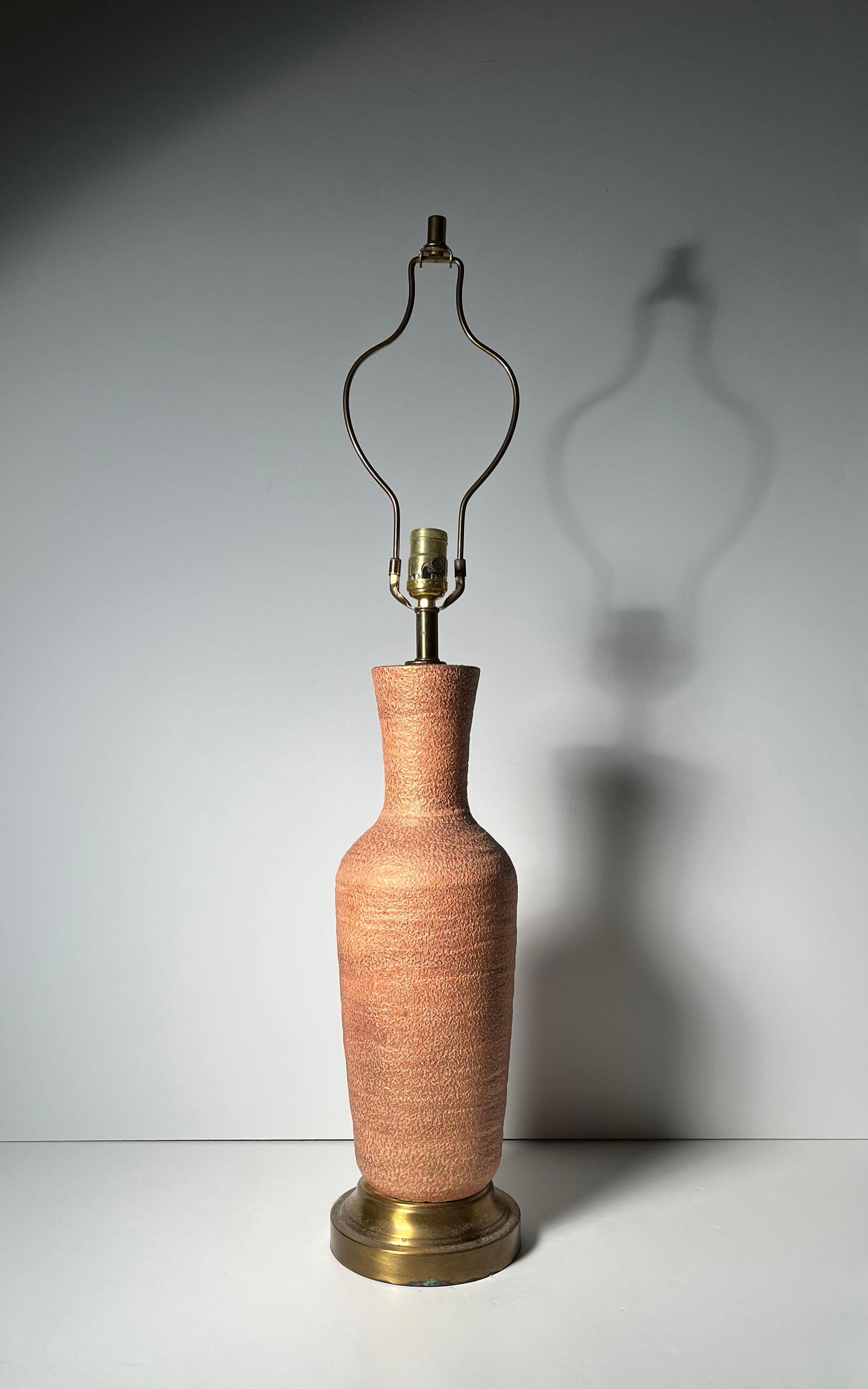 20th Century Vintage 1950s/60s Ceramic Lamp For Sale