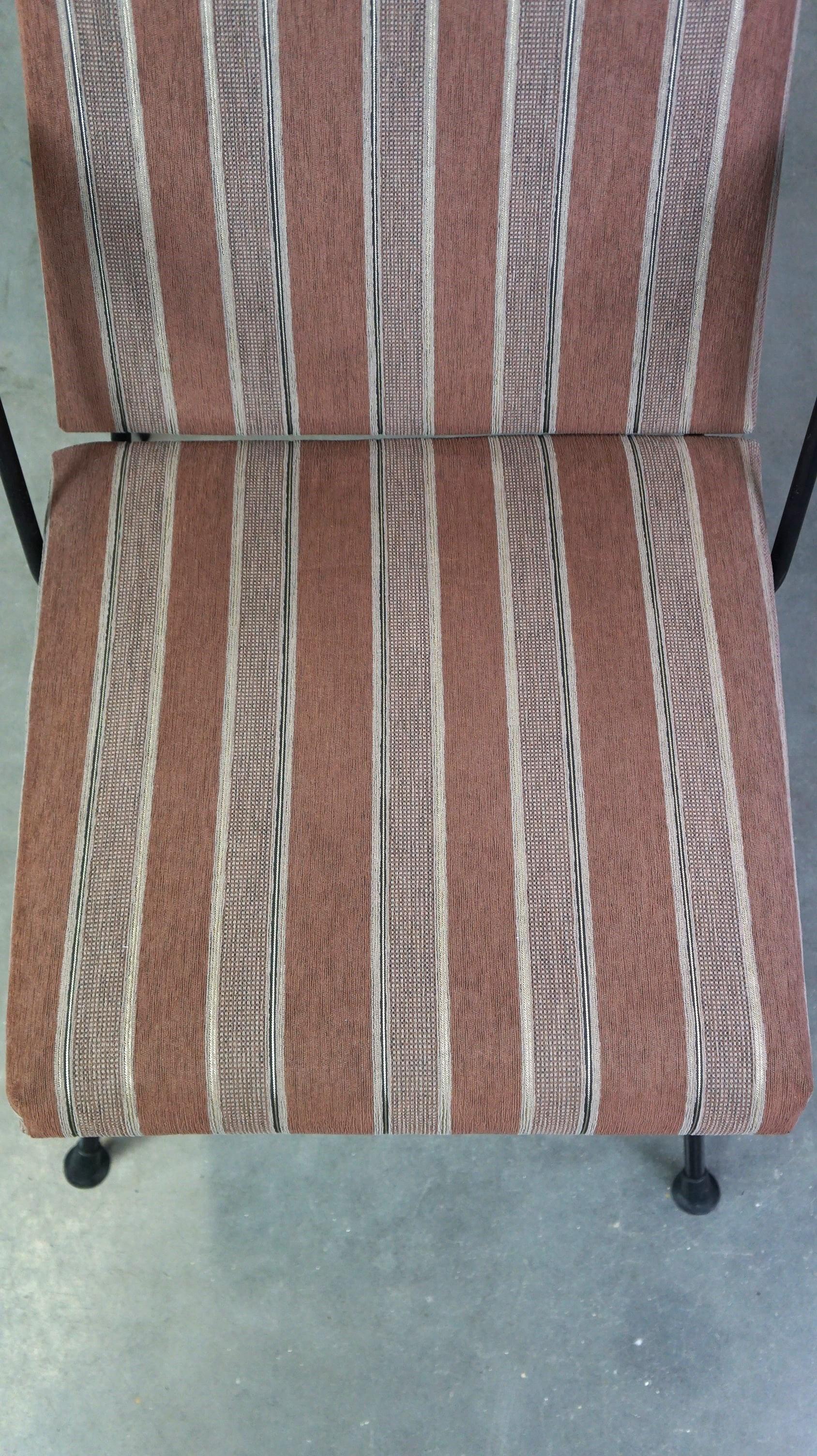 Fauteuil vintage design des années 1950/60 avec dossier haut, modèle 1410 de Gispen en vente 1