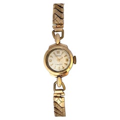 Vintage 1950s 9 Karat Gold Ingersoll with Rolled Gold Strap