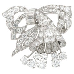 Broche Vintage 1950s 9.00 Carat Diamond Brooch