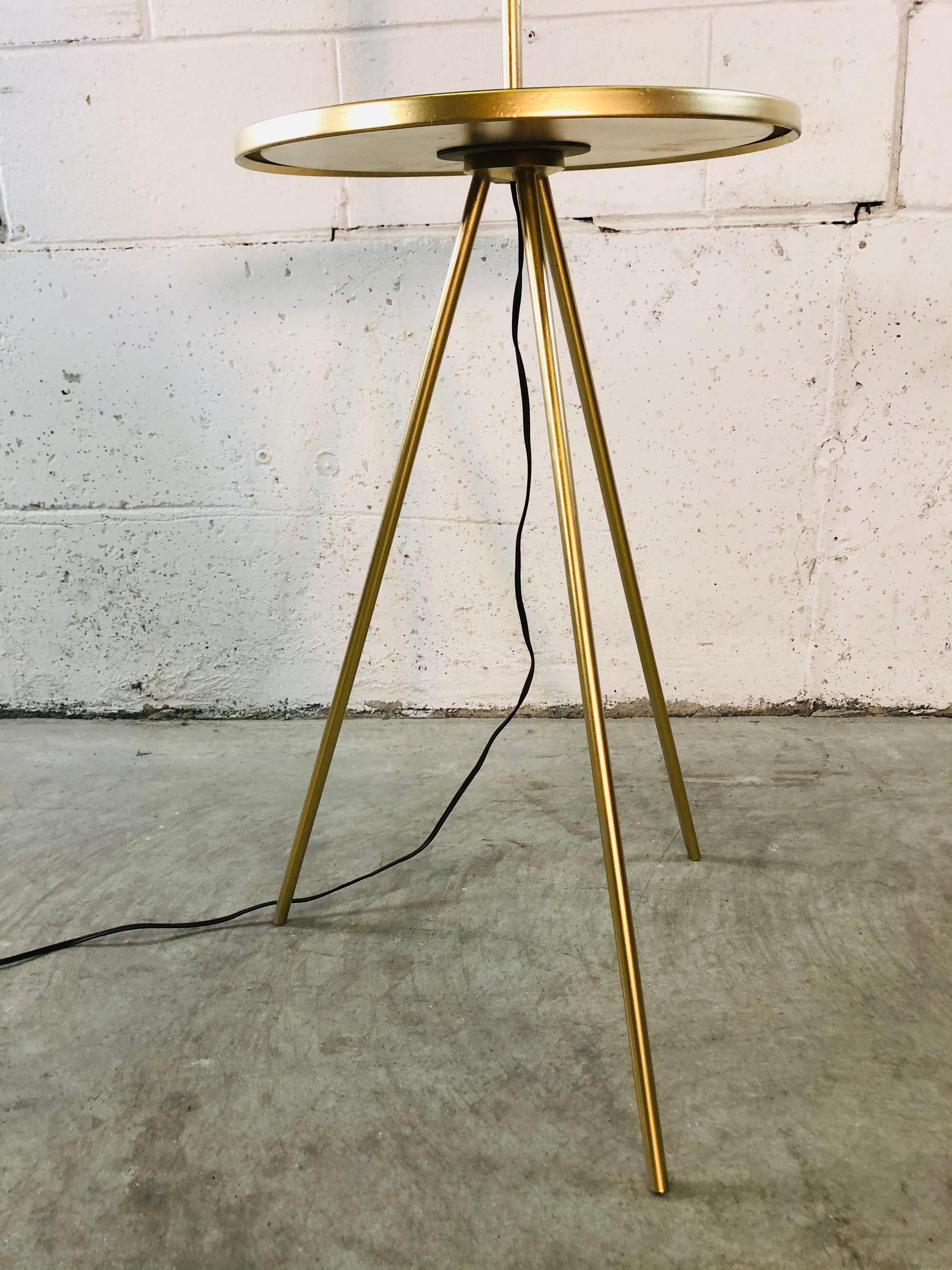 Mid-Century Modern Vintage 1950s Atomic Style Tripod Floor Lamp For Sale