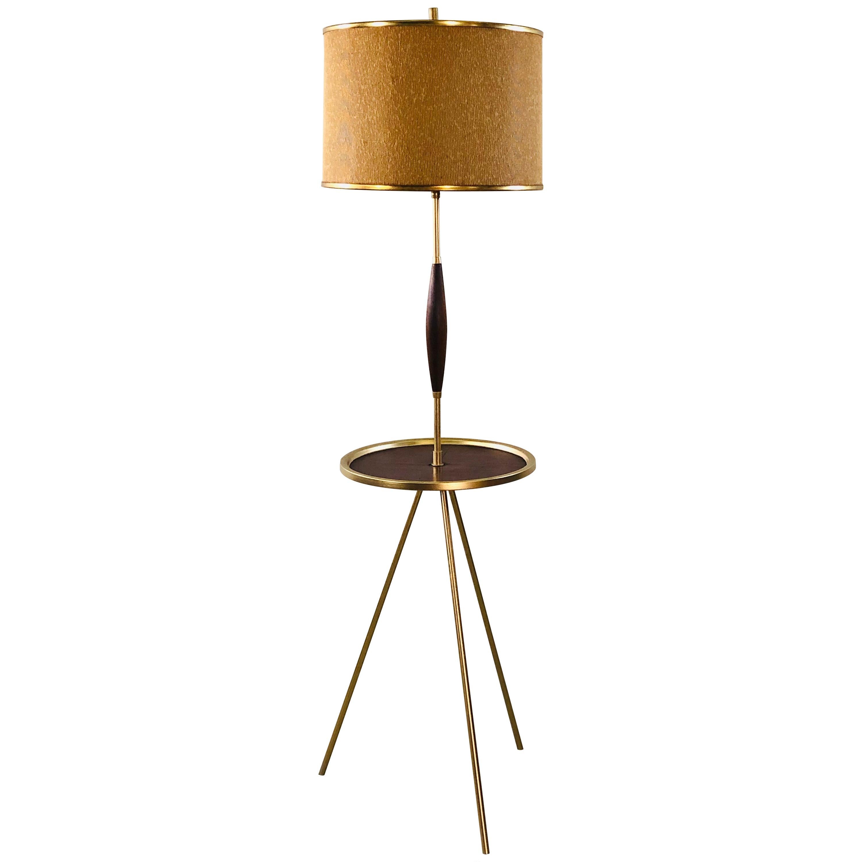 Vintage 1950s Atomic Style Tripod Floor Lamp For Sale