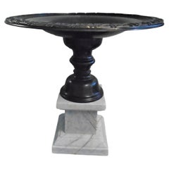 Centre de table en bronze et marbre The Ornamental Pedestal Vintage des années 1950