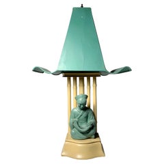 Vintage 1950s Buddha Lamp Manner of James Mont