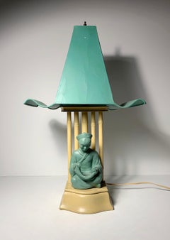Vintage 1950s Buddha Lamp Manner of James Mont