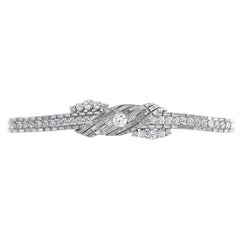 Vintage 1950s Cartier Platinum Diamond Bracelet