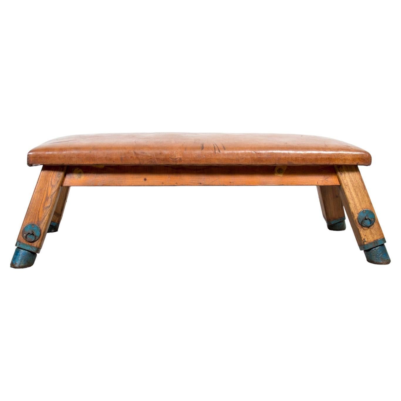 Vintage 1950s Central European Pommel Horse Bench
