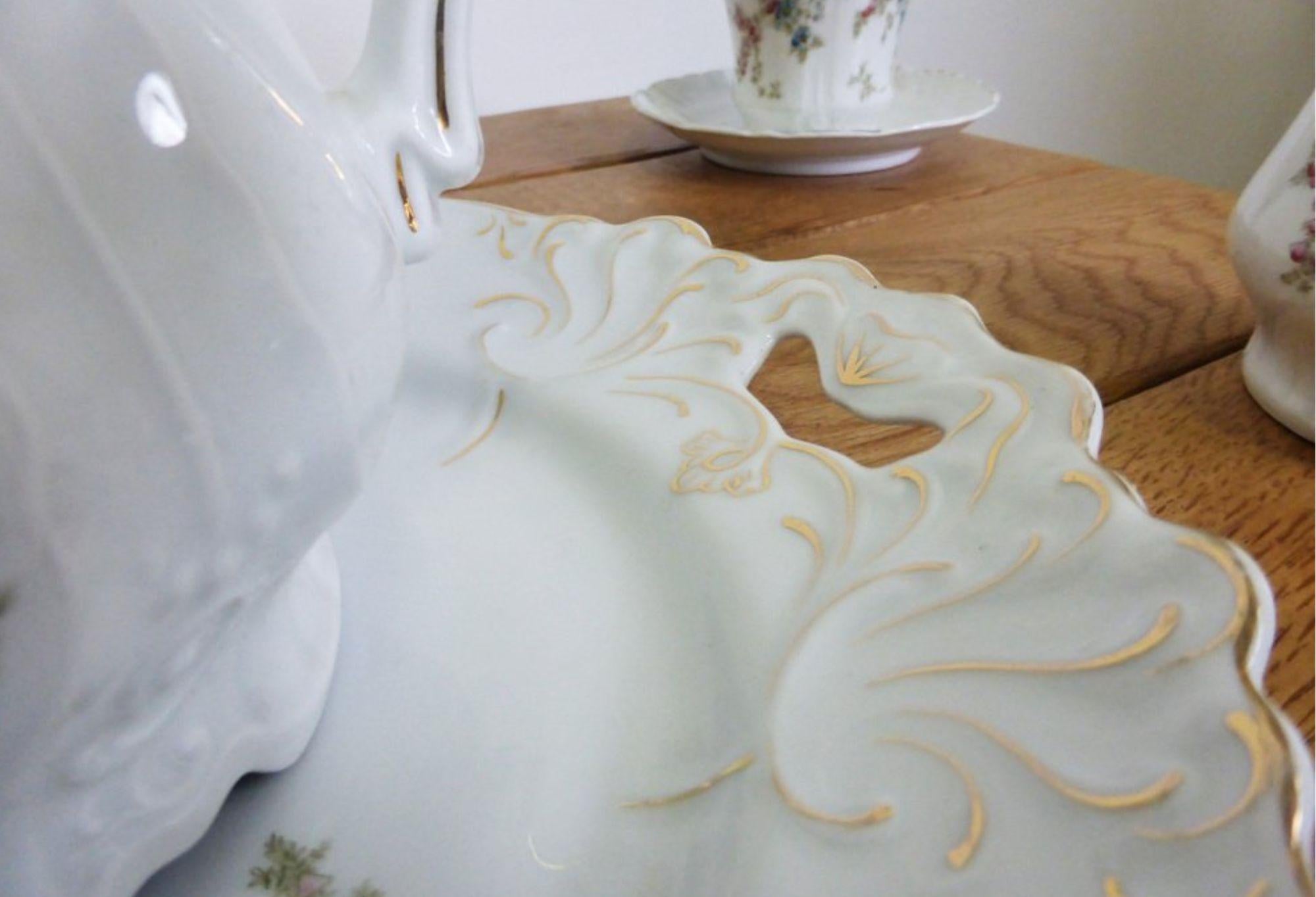 Vintage 1950s Ceramic Tea Set – Mid-Century Charm in vendita 8