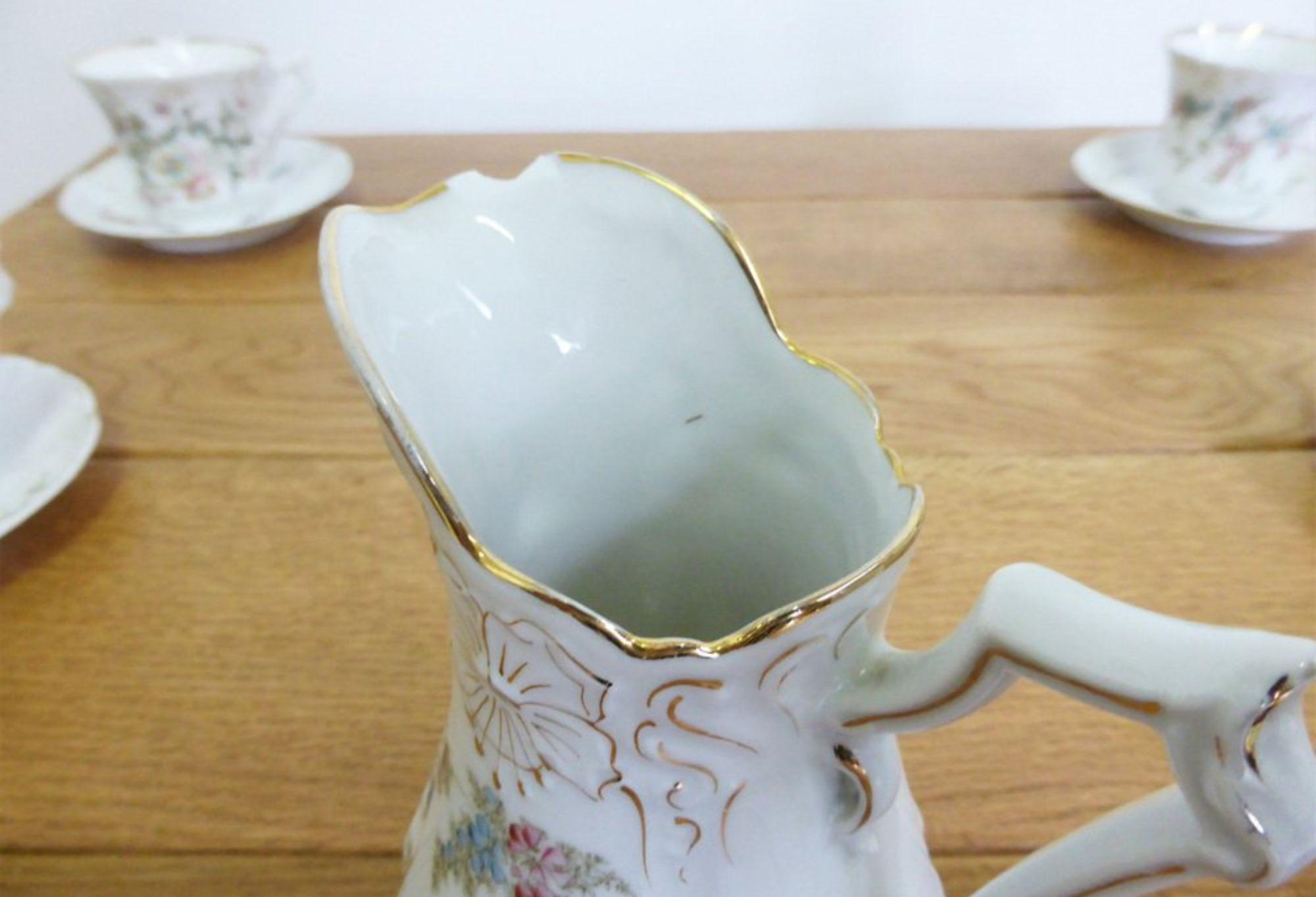 Vintage 1950s Ceramic Tea Set – Mid-Century Charm in vendita 2