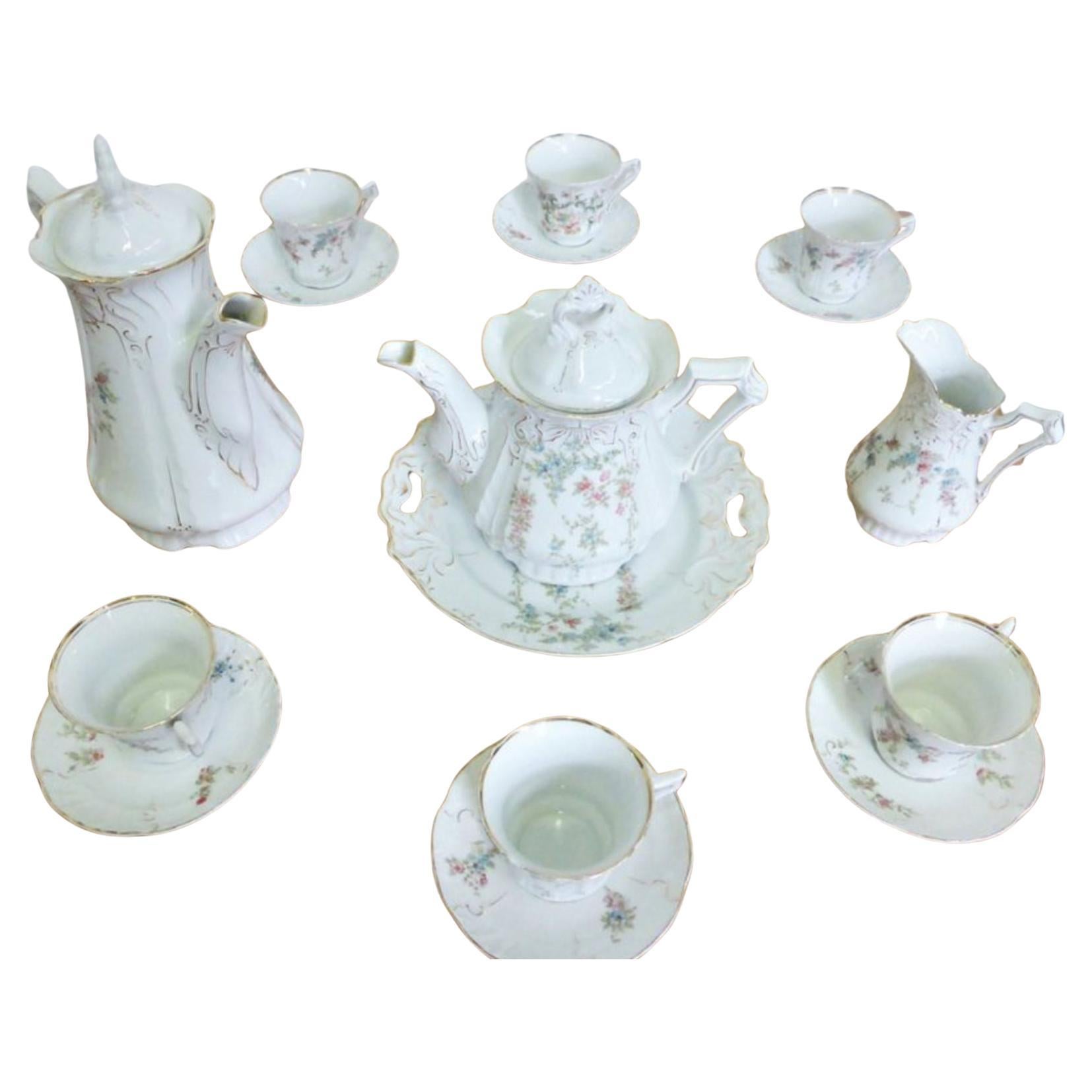 Vintage 1950s Ceramic Tea Set - Mid-Century Charm