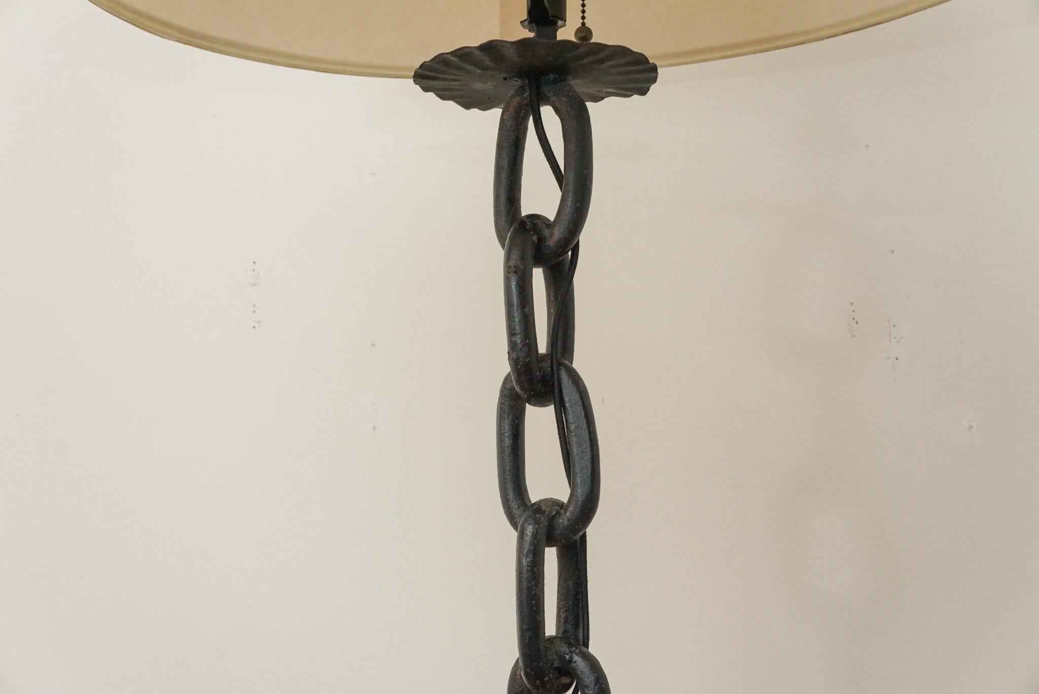 Welded French Vintage Floor Lamp ca. 1950's For Sale