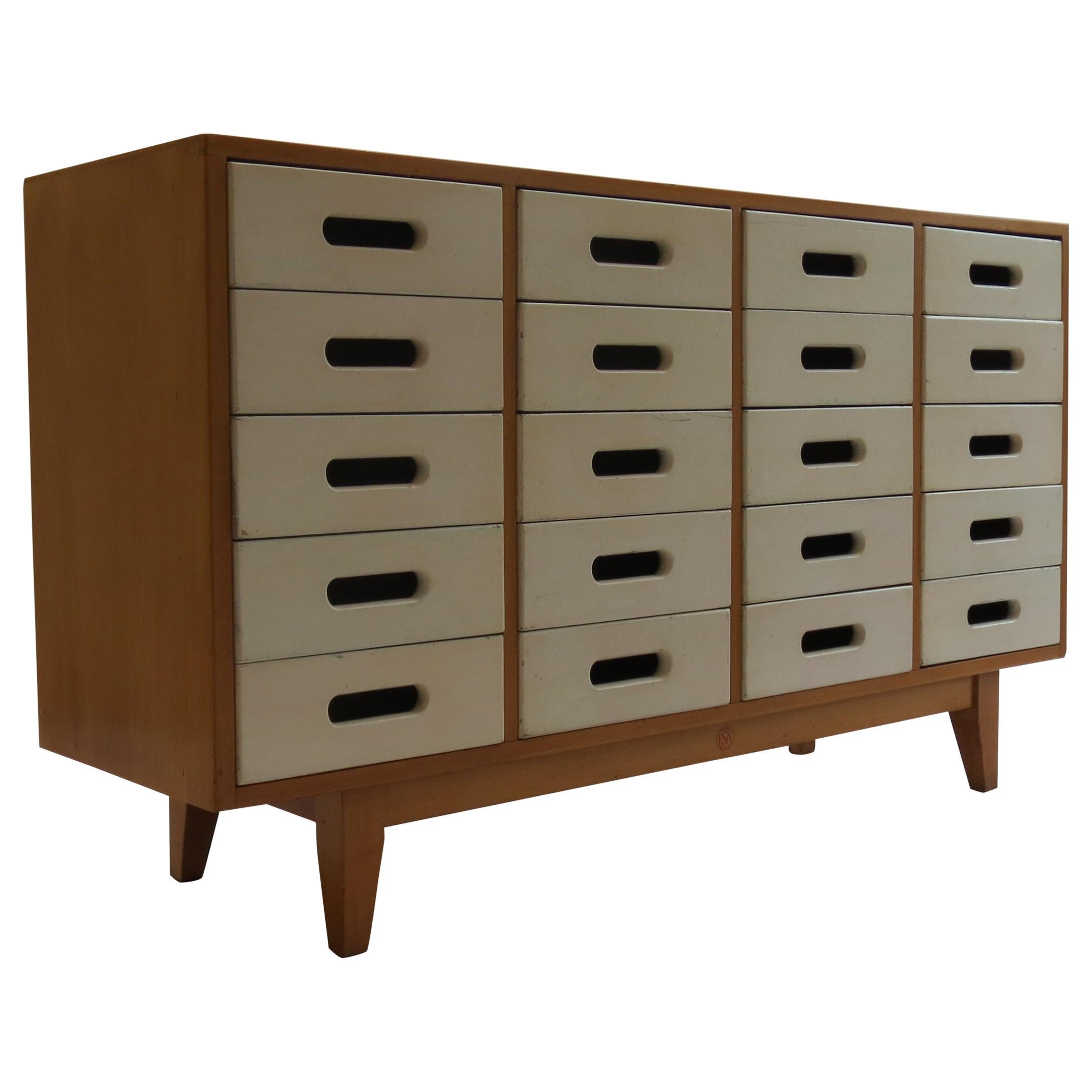 Vintage 1950s Chest of drawers by James Leonard for Esavian ESA 2
