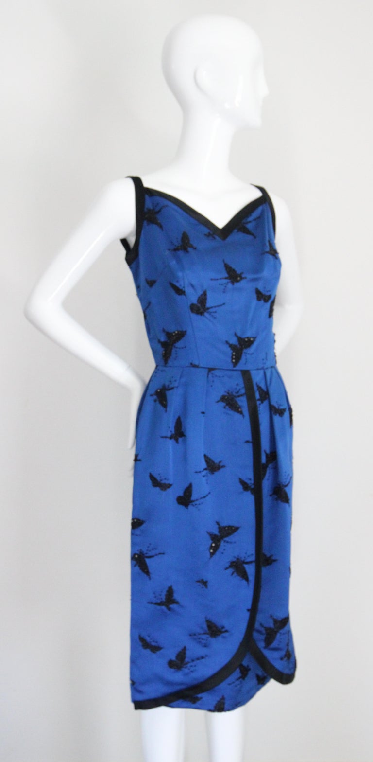 sachin and babi light blue dress Cobalt Blue Dress main image 0