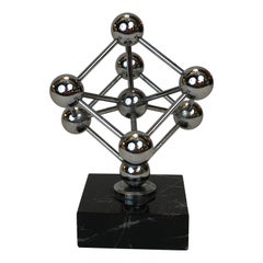 Vintage 1950’s Commemorative Atomium Building Desktop Sculpture Miniature